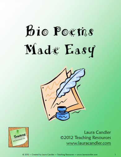 21+ Bio Poem Examples to Download