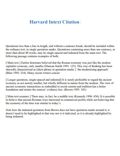 29+ Harvard Reference Style Examples to Download