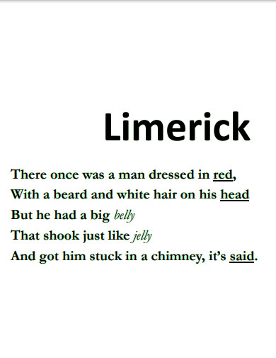 30+ Limerick Poem Examples to Download