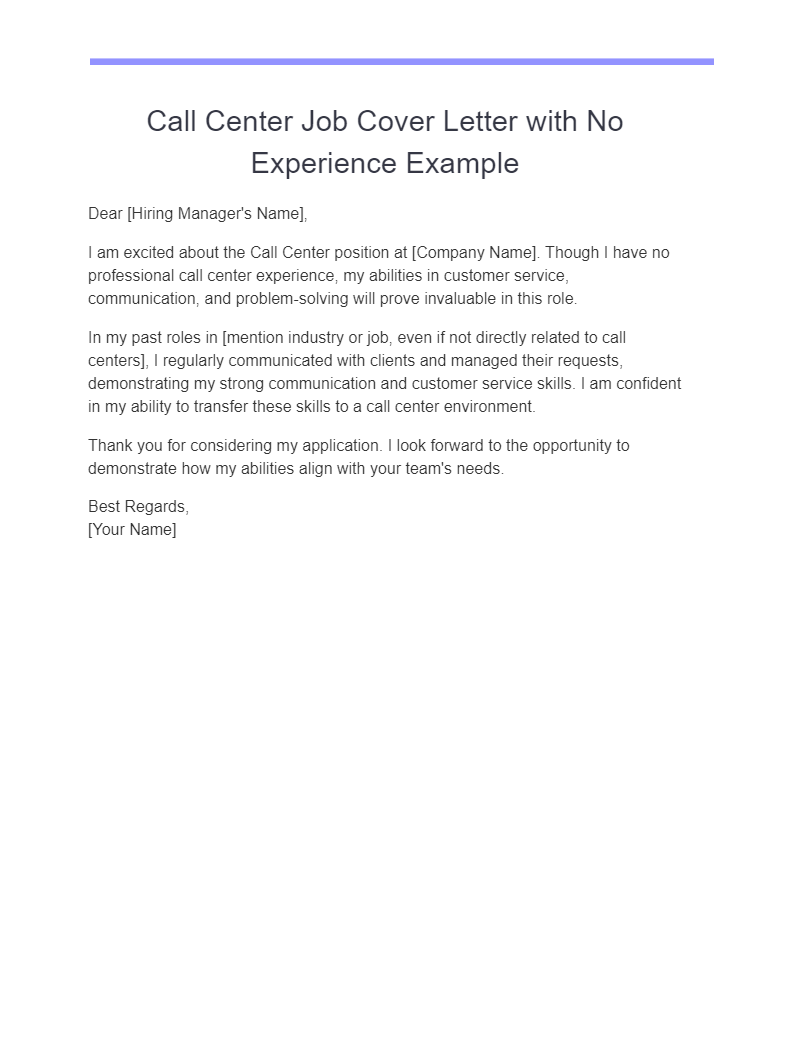15+ Cover Letter with No Experience Examples, How to Write, Tips Examples