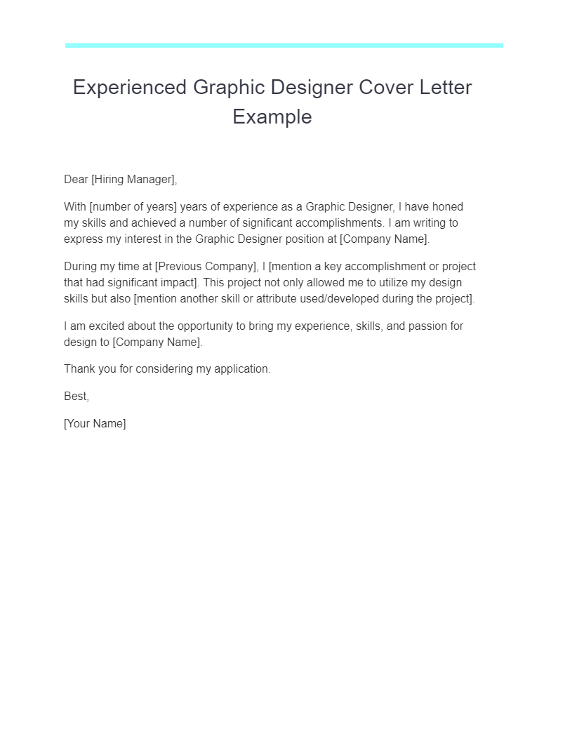 Graphic Design Cover Letter 19+ Examples, PDF