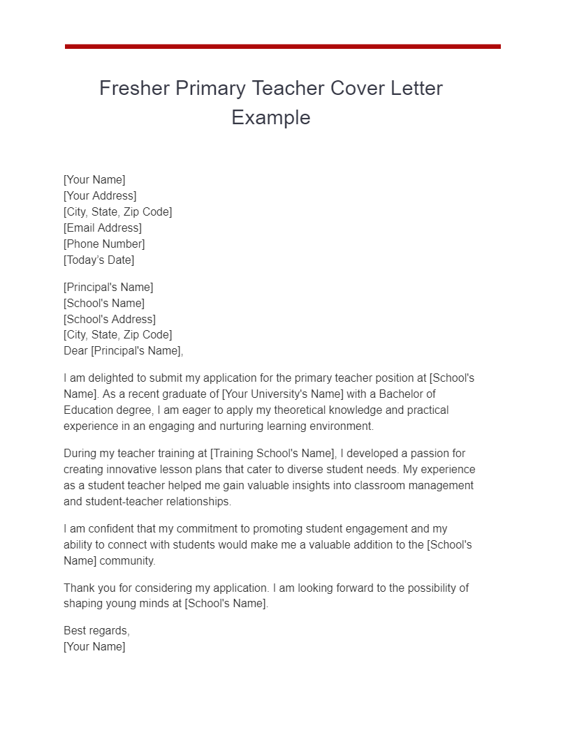 Fresher Cover Letter 15+ Examples, How to Use, PDF, Tips