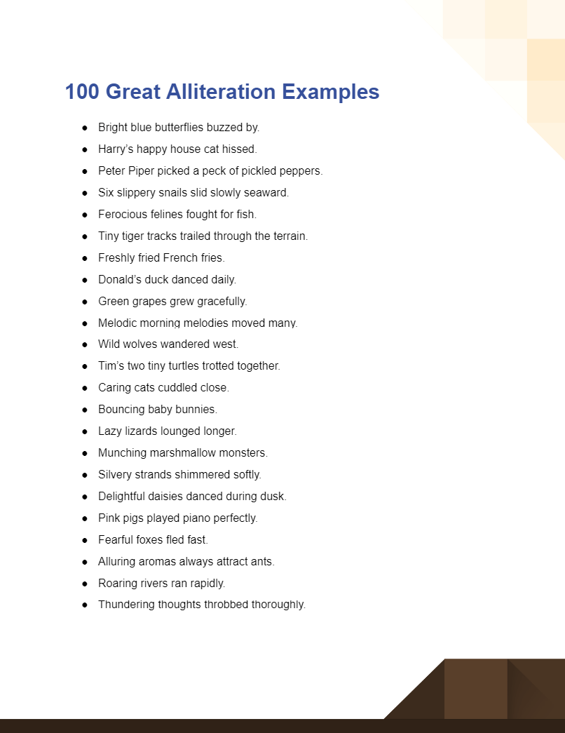 100+ Great Alliteration Examples, How to Write, Tips Examples