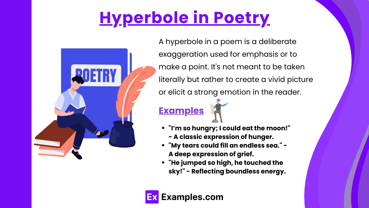 99+ Hyperbole in Poetry Examples