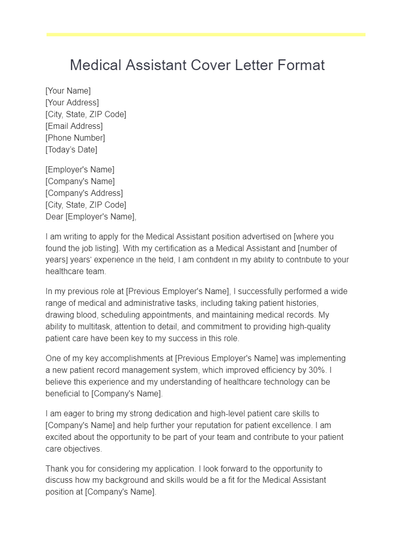 17+ Medical Assistant Cover Letter Examples, How to Write, Tips Examples
