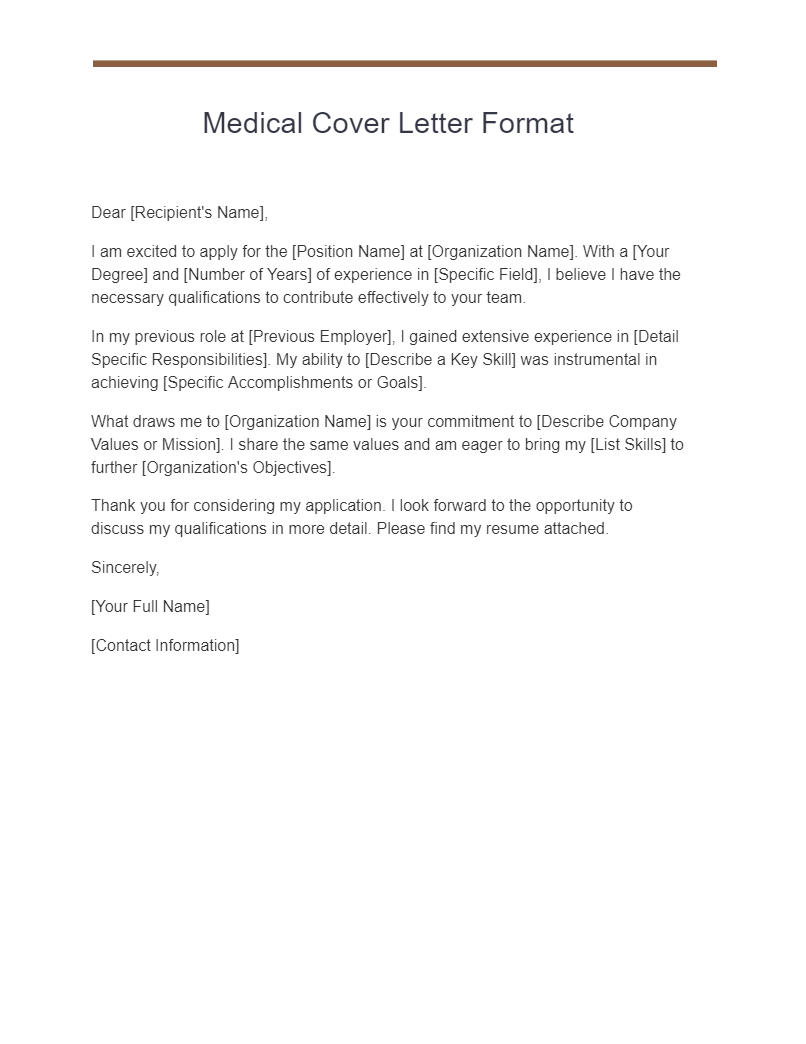 36+ Medical Cover Letter Examples, How to Write, Tips Examples