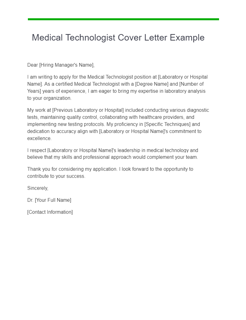 36+ Medical Cover Letter Examples, How to Write, Tips Examples
