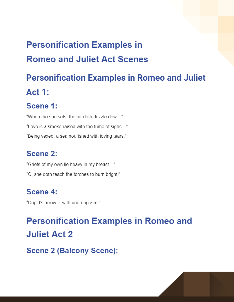 Personification in Romeo and Juliet Examples, How to Write, PDF, Tips