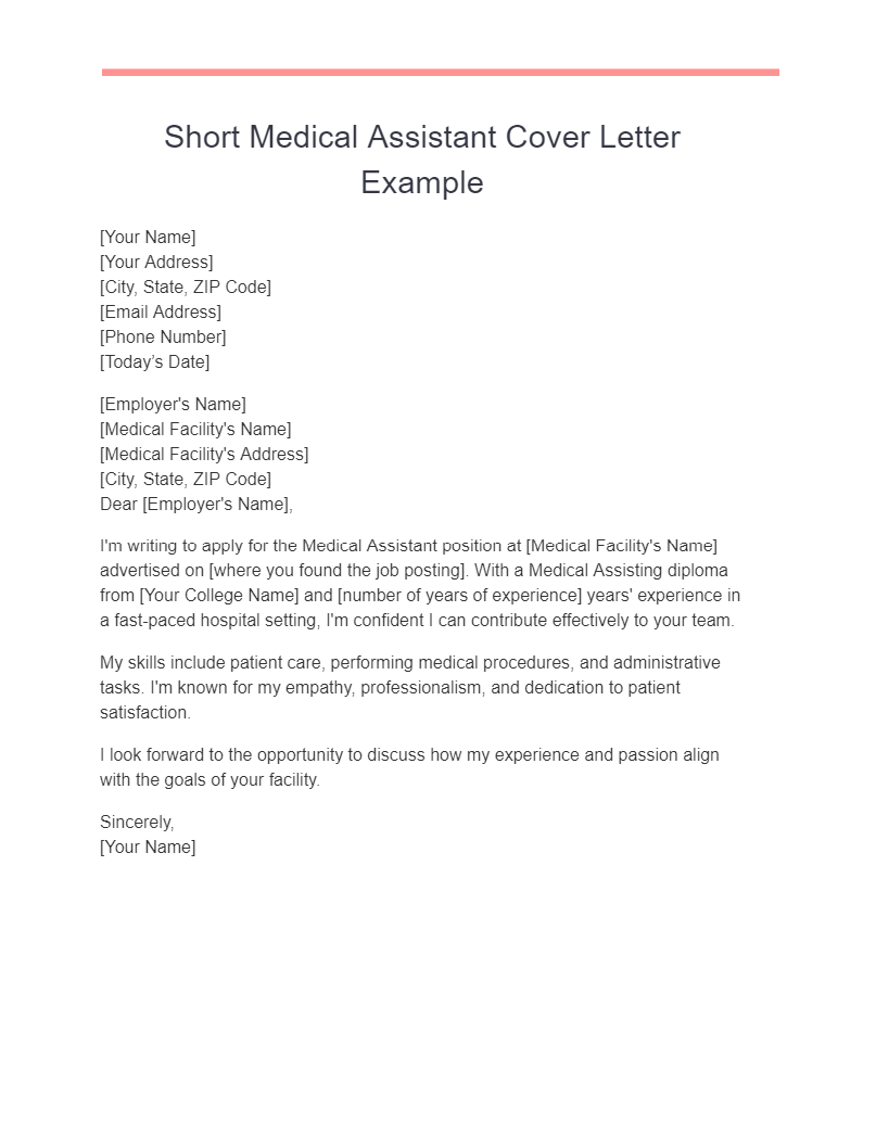 17+ Medical Assistant Cover Letter Examples, How to Write, Tips Examples