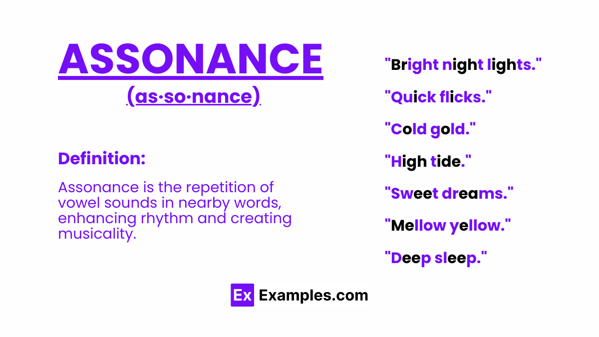 Assonance 100+ Examples, Definition, How to Use, Tips