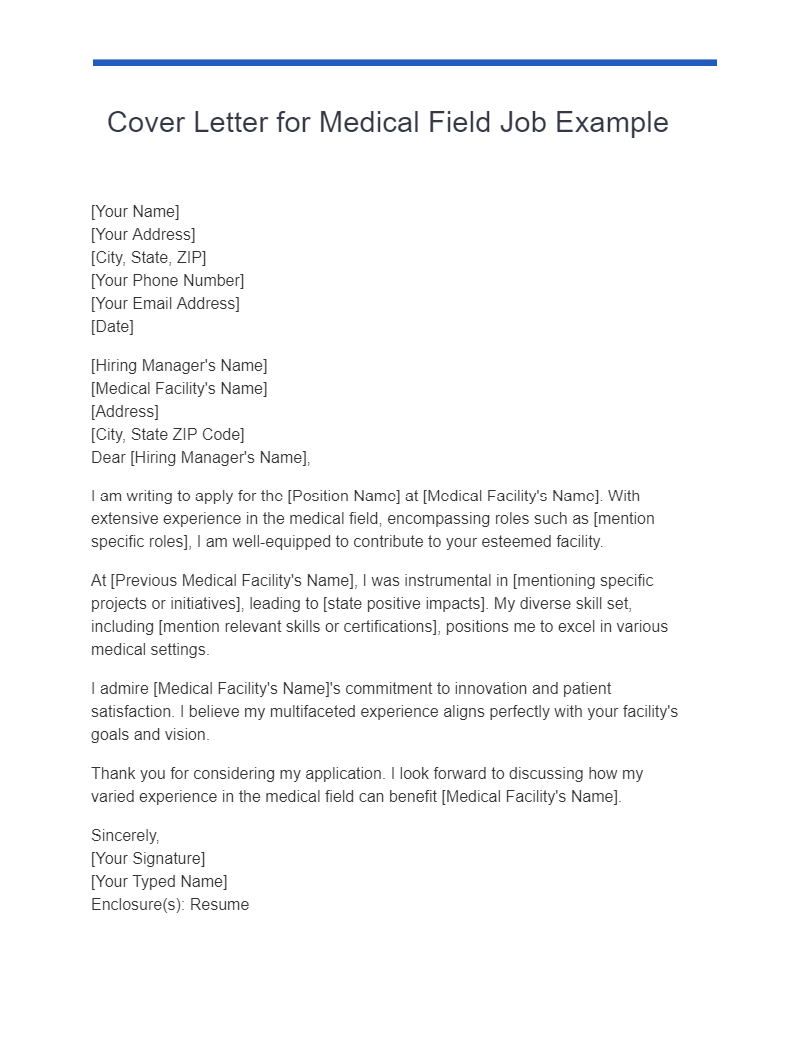 20+ Healthcare Cover Letter Examples, How to write, Tips Examples