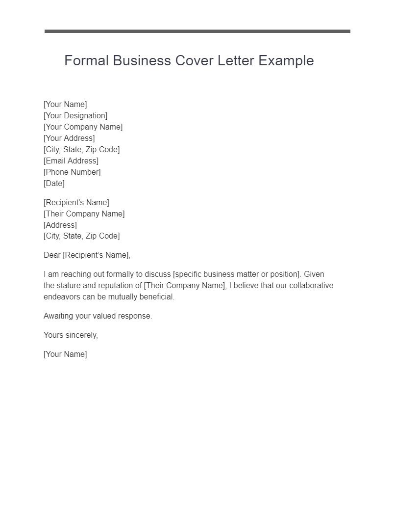 15+ Business Cover Letter Examples, How to Write Guide, Tips Examples
