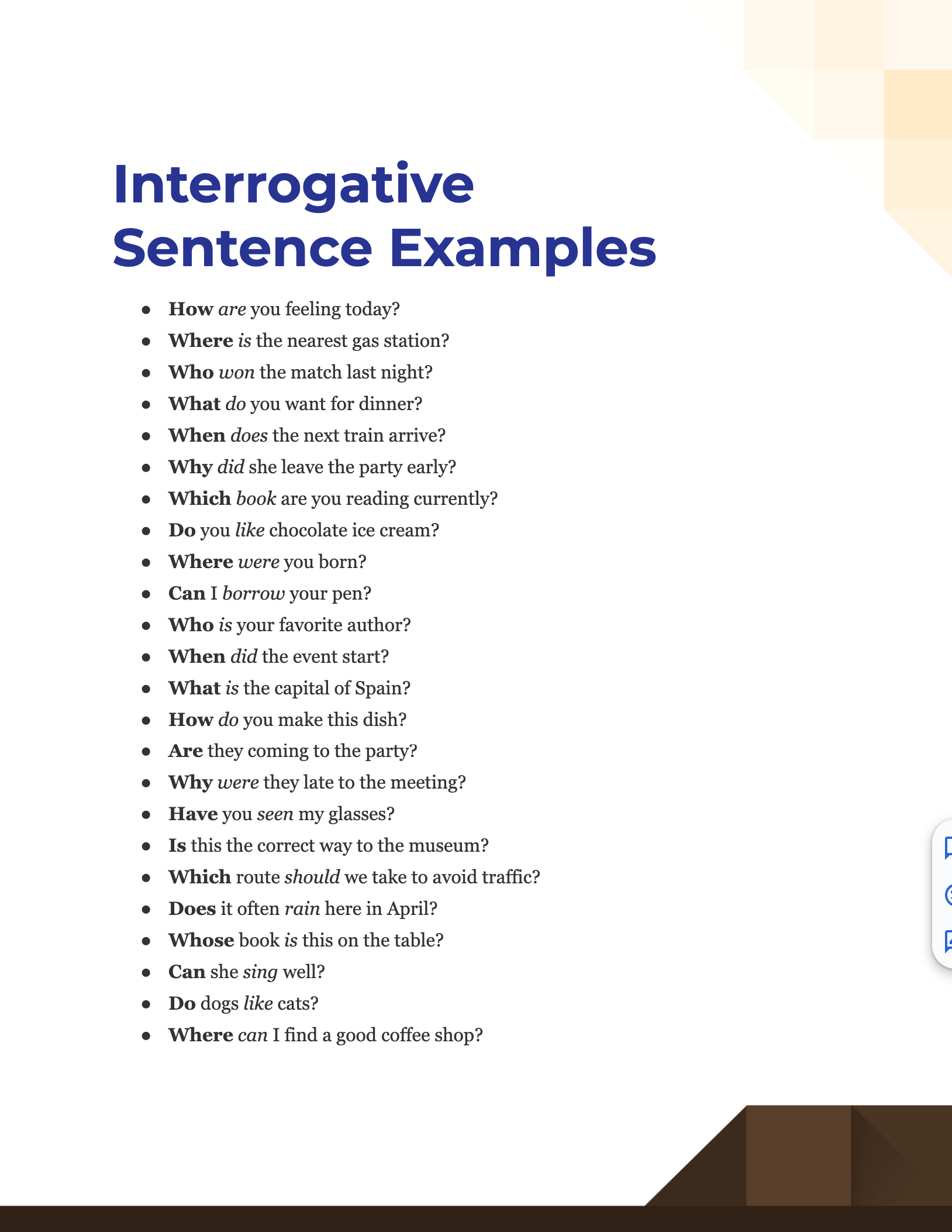 100+ Interrogative Sentence Examples, How to Write, Tips Examples