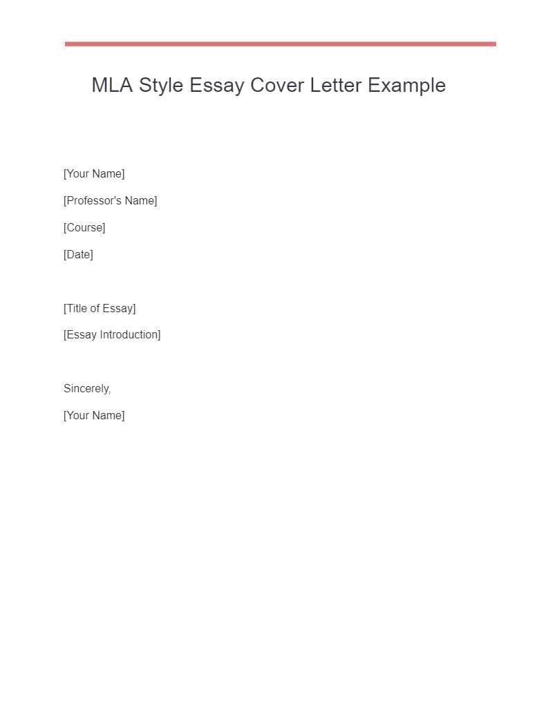 10+ Essay Cover Letter Examples, How to Write, Tips Examples