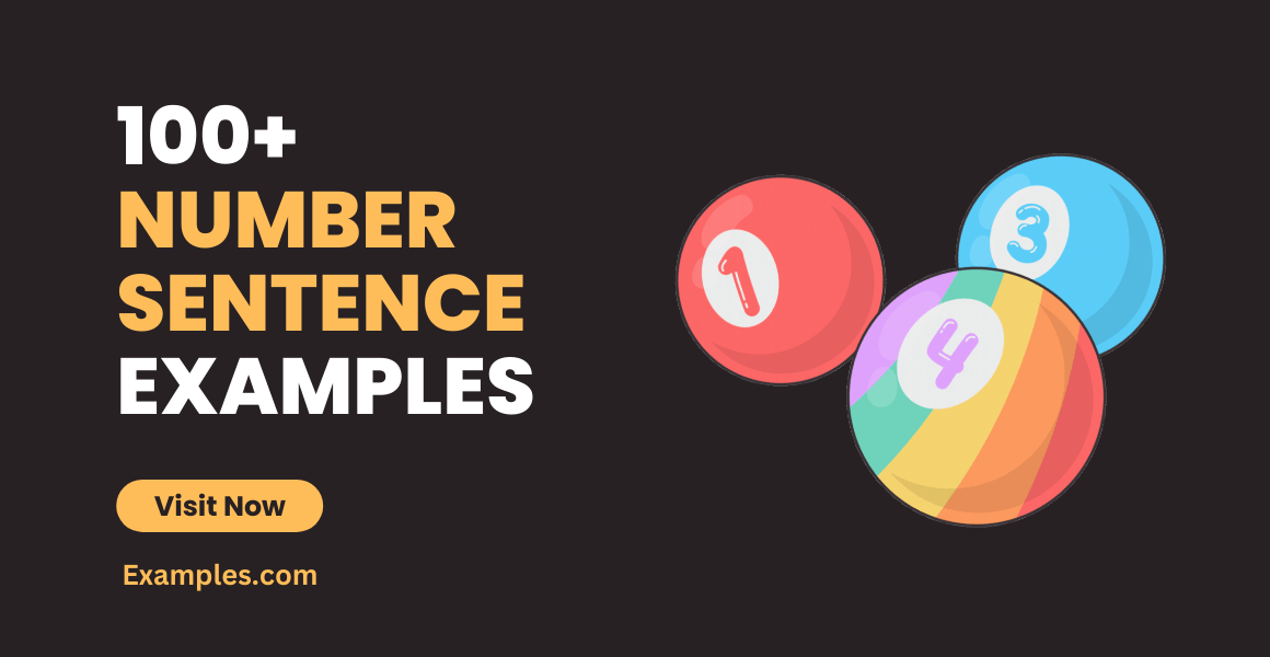 99+ Number Sentence Examples