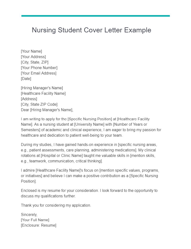RN (Registered Nurse) Cover Letter 19+ Examples, PDF, Tips