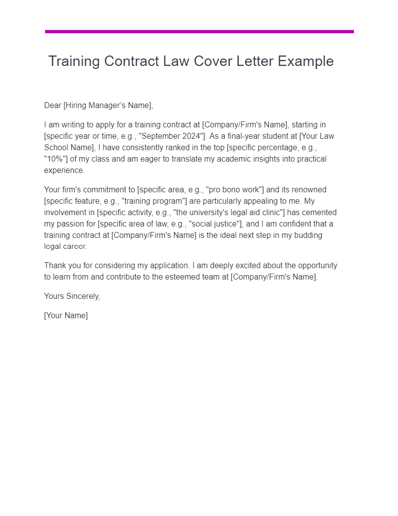 Law Cover Letter 30+ Examples, PDF