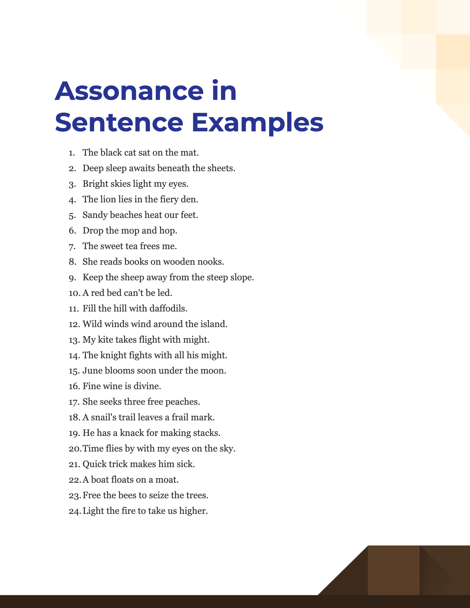 Assonance in Sentence 100+ Examples, How to Use, Tips