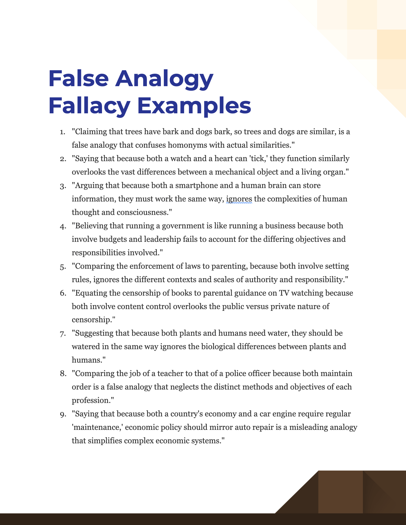 False Analogy Fallacy 100+ Examples, How to Write, Tips