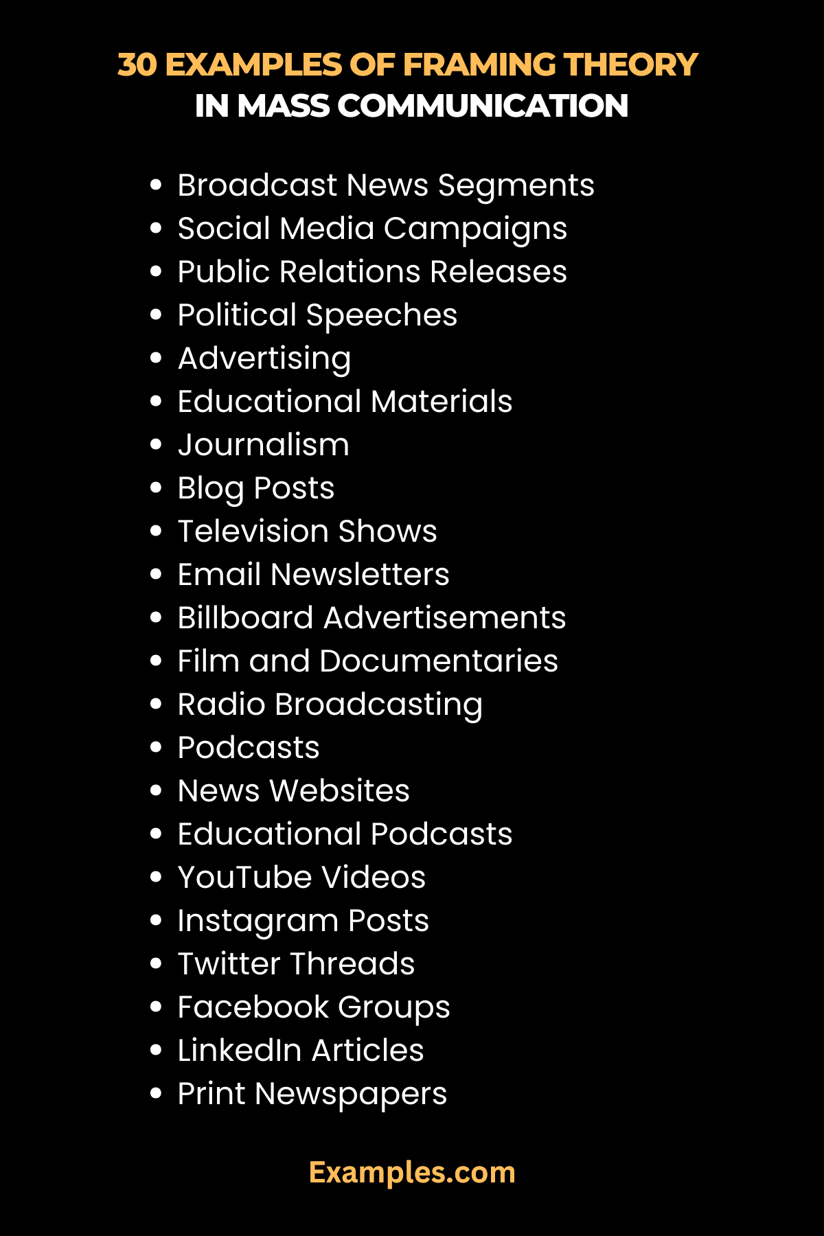 Framing Theory in Mass Communication, Examples, PDF