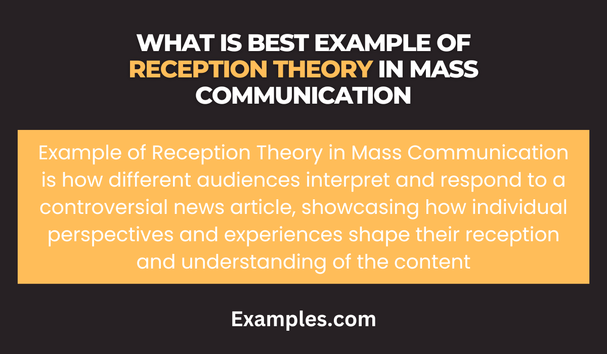 Reception Theory in Mass Communication Examples, PDF