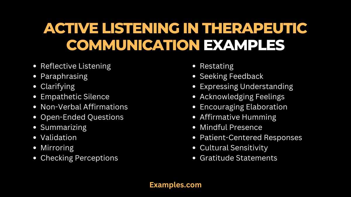 Active Listening in Therapeutic Communication 19+ Examples, How to Improve, Tips