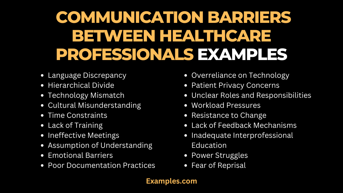 Communication Barriers Between Healthcare Professionals 19+ Examples
