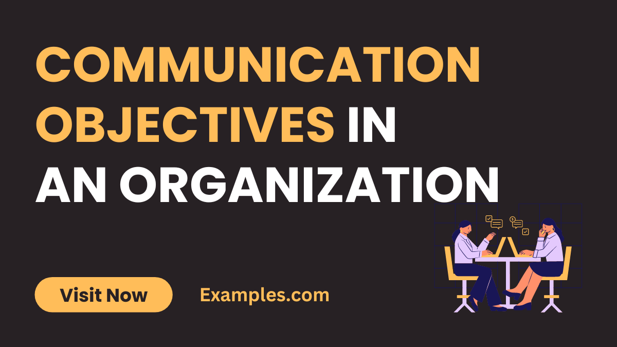 Communication Objectives in an Organization 14+ Examples