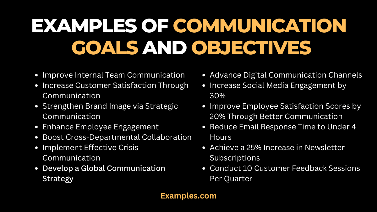 Communication Goals vs Objectives 19+ Examples