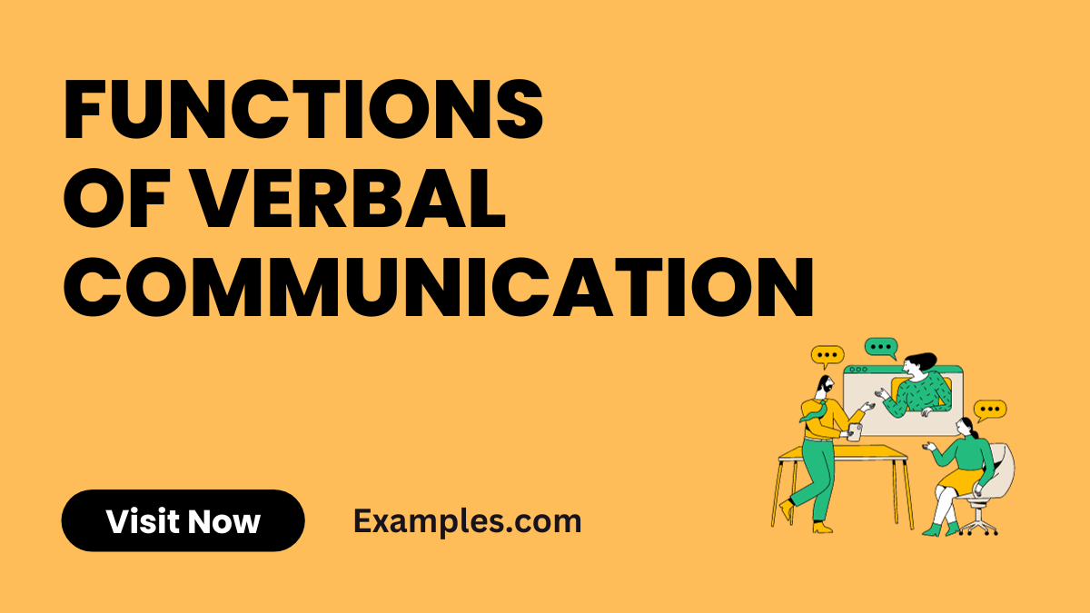 Functions of Verbal Communication Examples, PDF