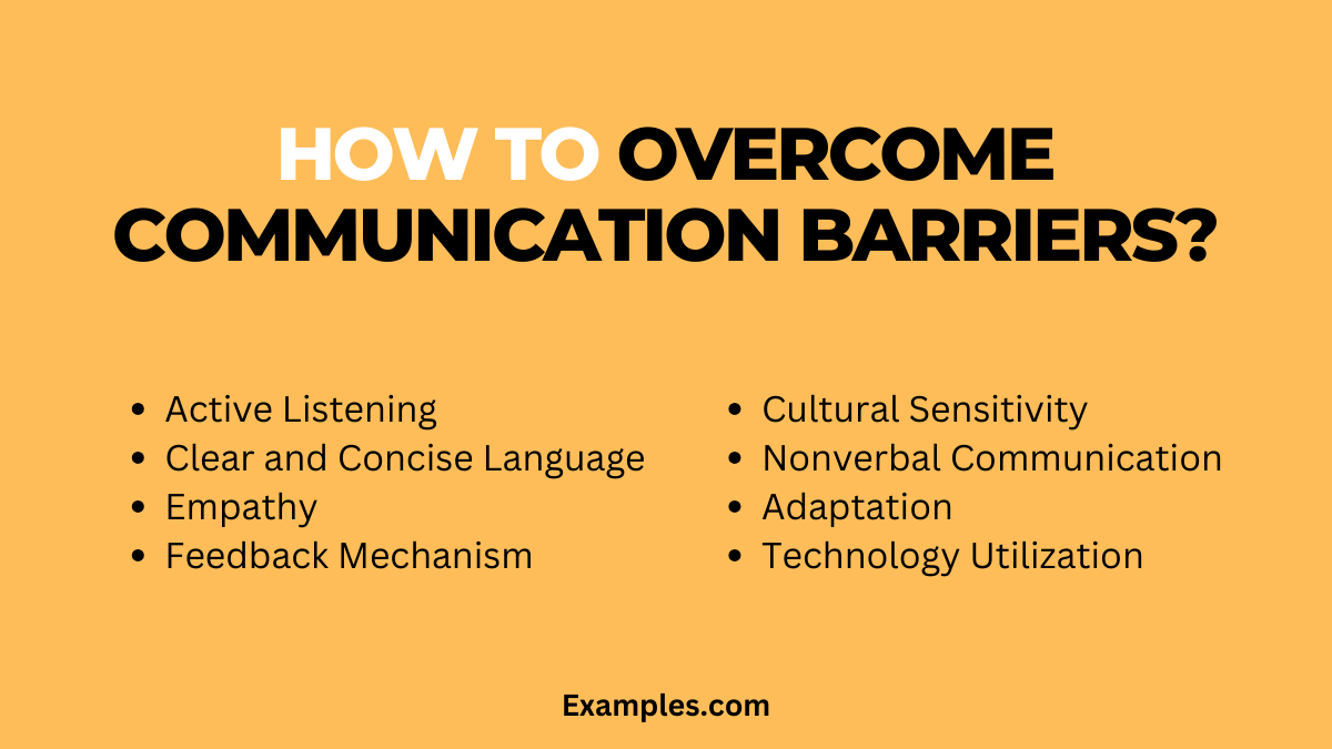 How to Communication Barriers 9+ Examples