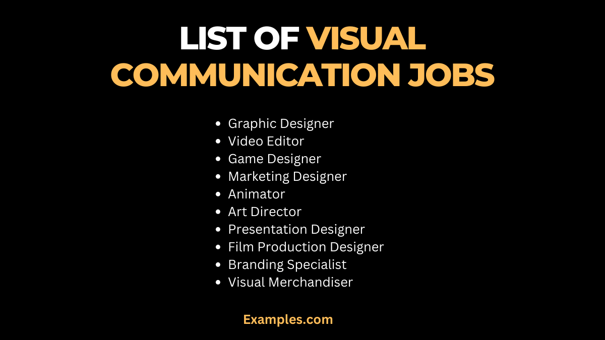 Visual Communication Jobs, Careers, Salaries 10+ Examples