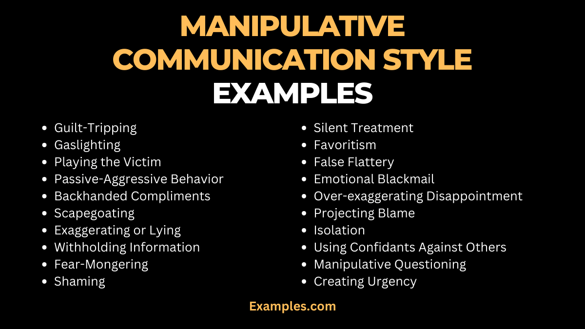 Manipulative Communication Style Example & Pros and Cons, PDF