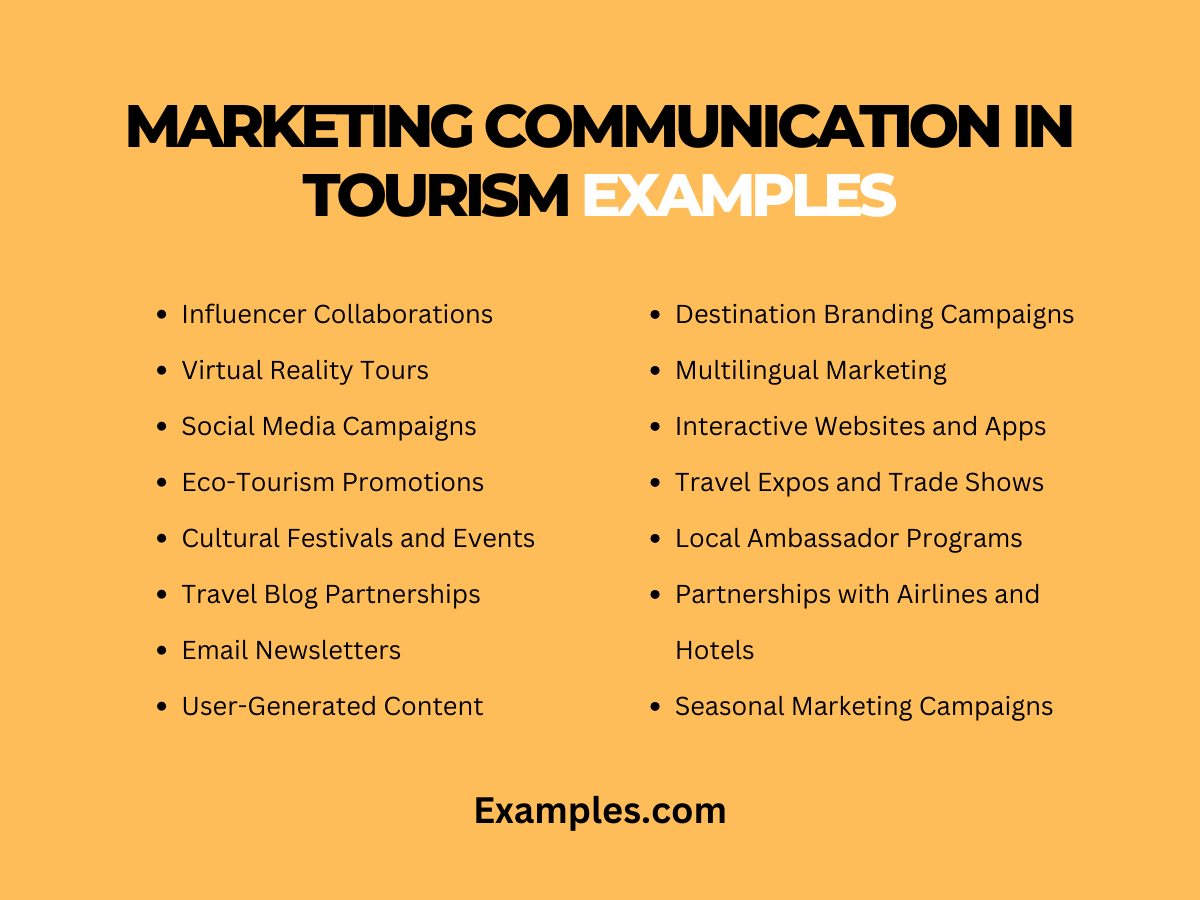 Marketing Communication in Tourism 14+ Examples
