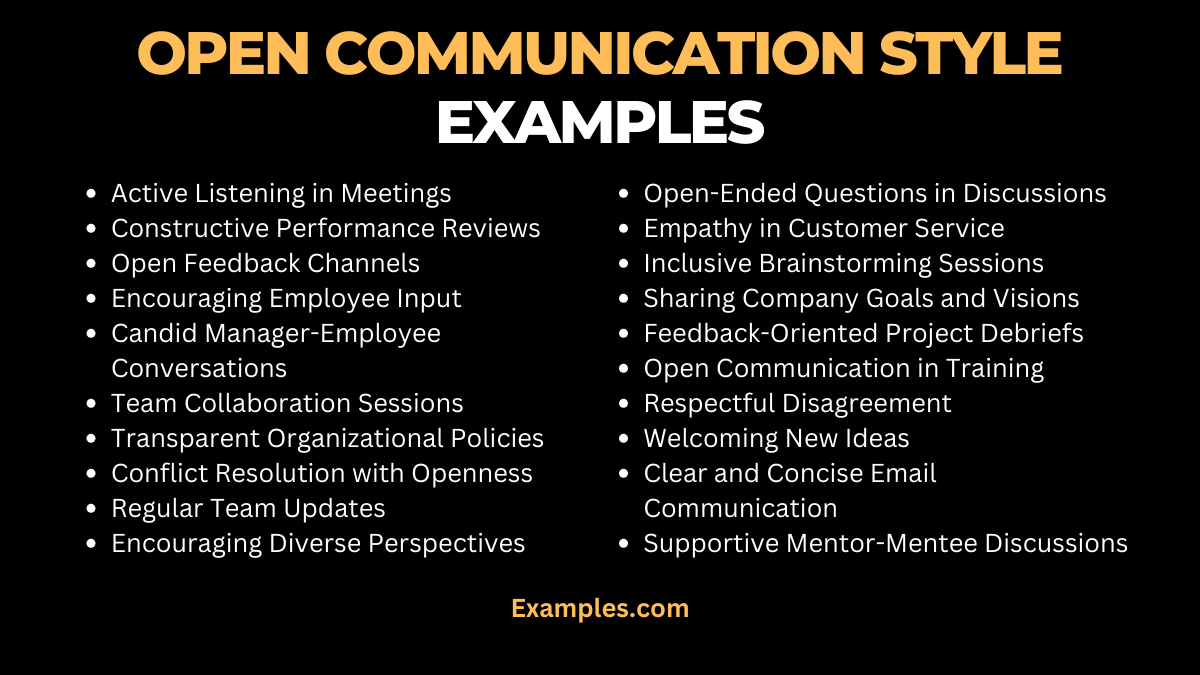 Open Communication Style Examples & Pros and Cons, PDF