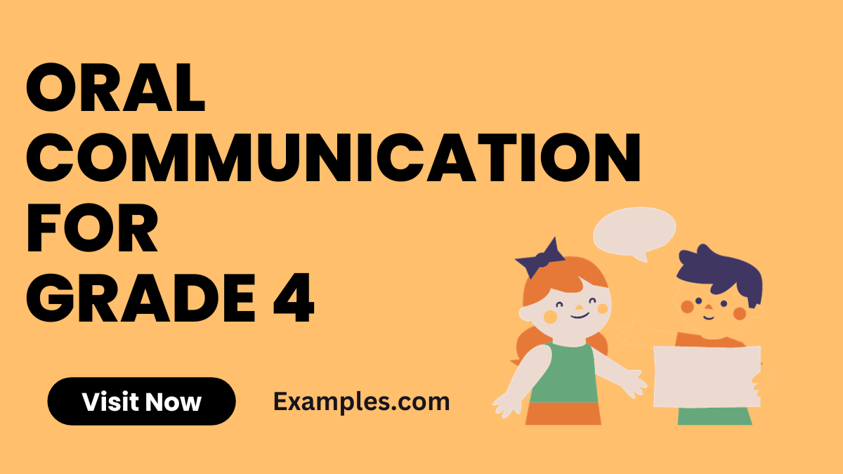Oral Communication for Grade 4 29+ Examples
