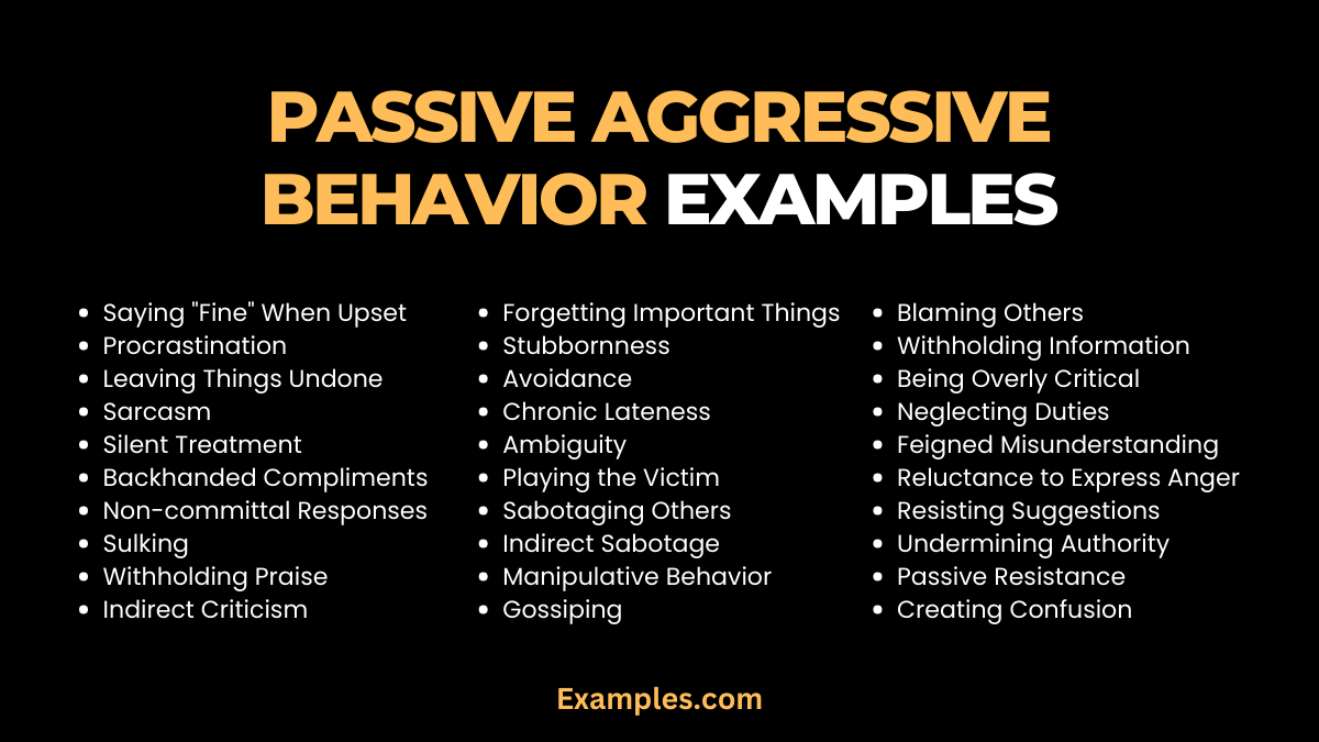 Passive Aggressive Behavior Examples, Effects, Tips, Pdf
