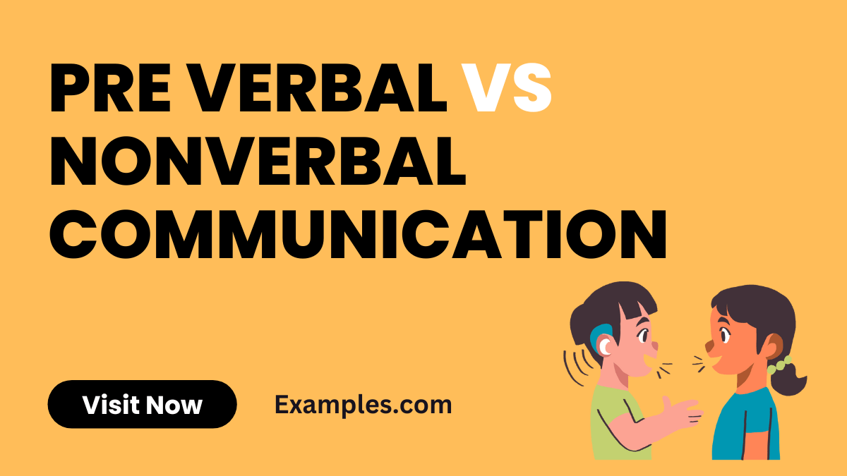 Pre Verbal vs Nonverbal Communication 19+ Examples