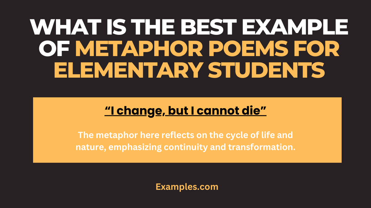 Metaphor Poems for Elementary Students
