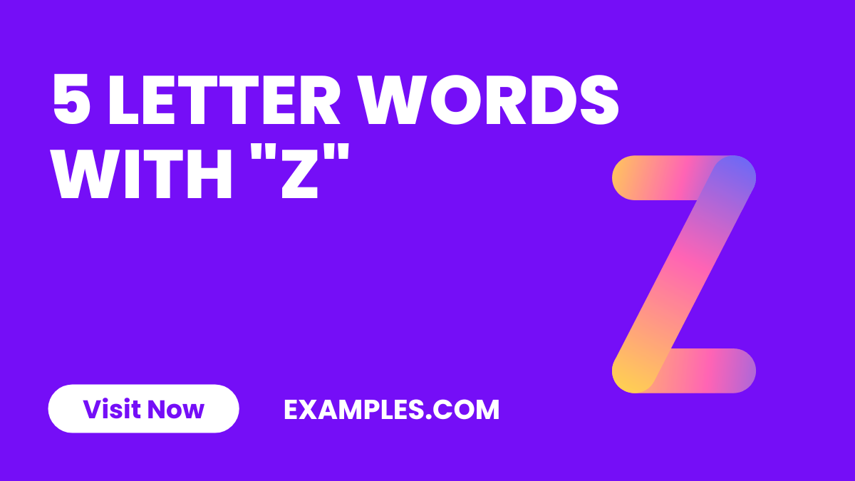 5 Letter Words With Z 450+ List, Meaning, PDF