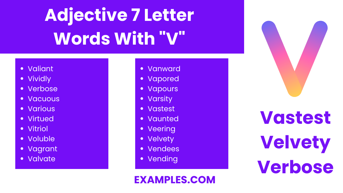 7 Letter Words With V 450+ List, Meaning, PDF