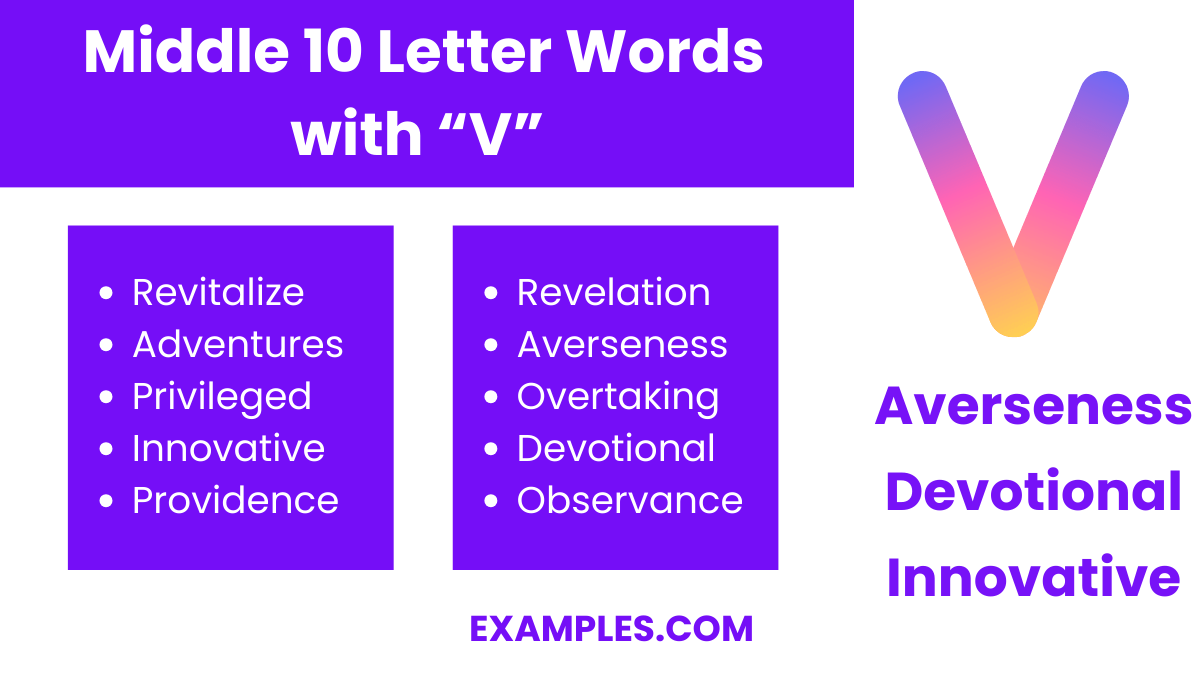 450+ 10 Letter Words With V, Meaning, PDF