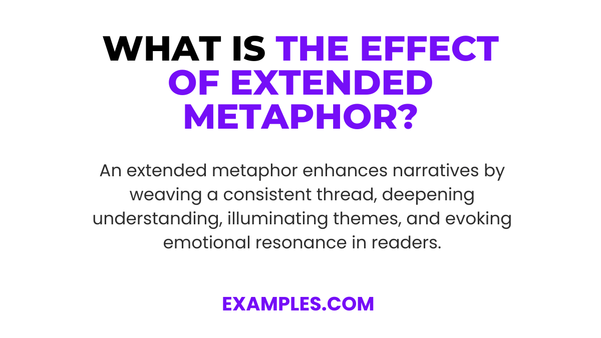What is the Effect of Extended Metaphor?