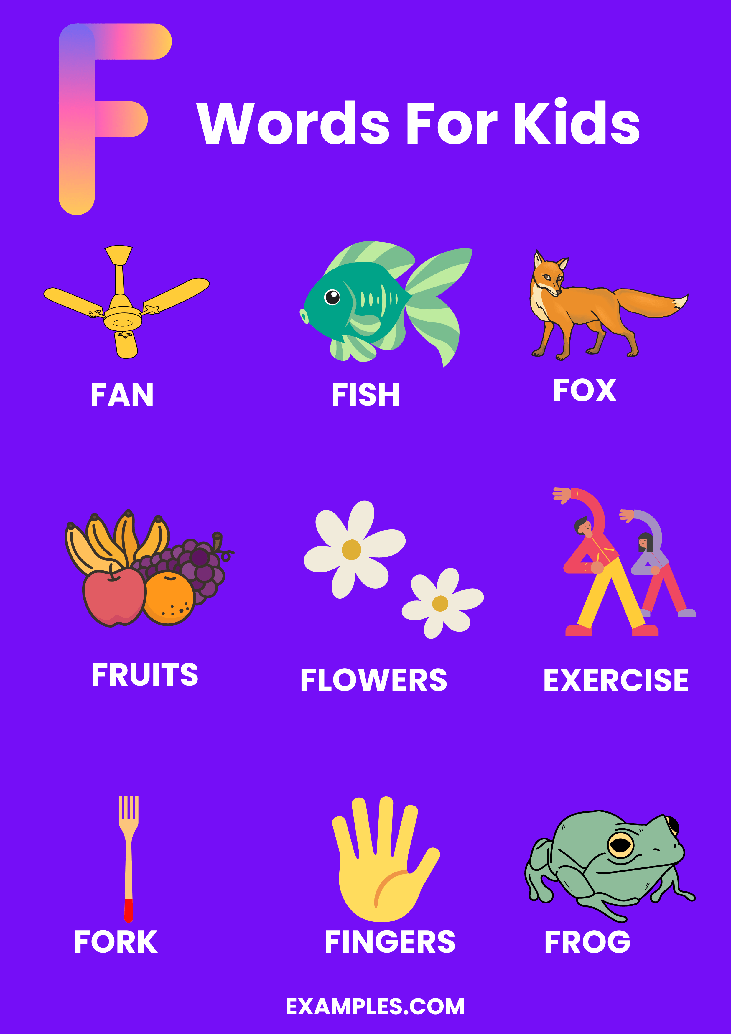 450+ F Words, Meaning, PDF