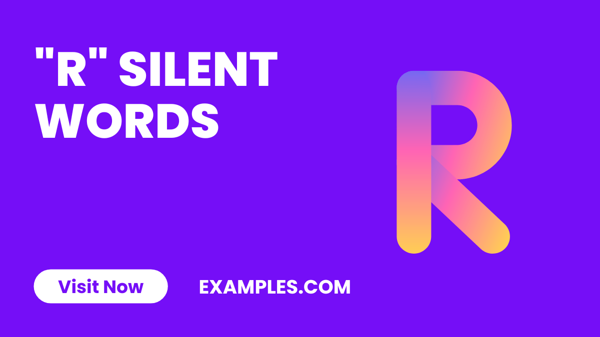 450+ R Silent Words List, Meaning, PDF