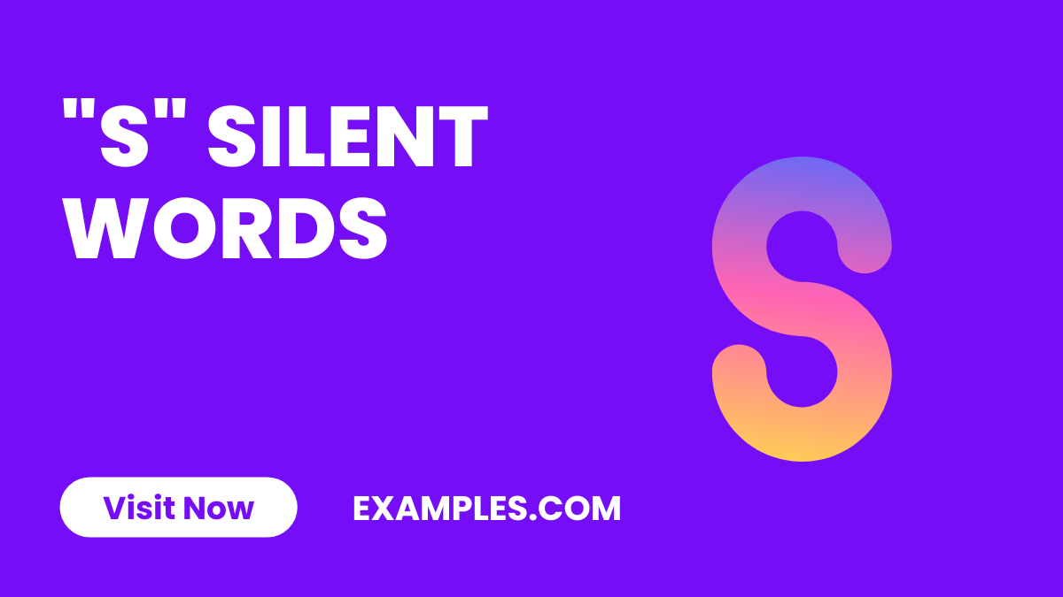 450+ S Silent Words List, Meaning, PDF