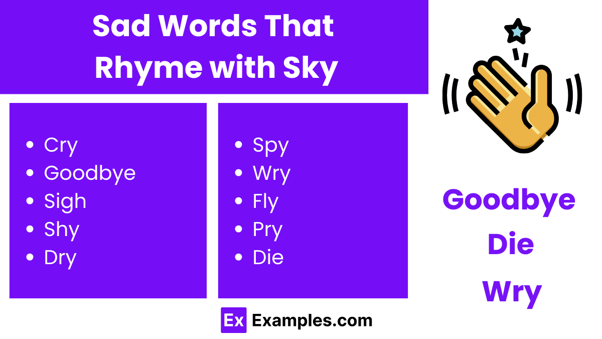 450+ Words That Rhyme With Sky Meaning , PDF