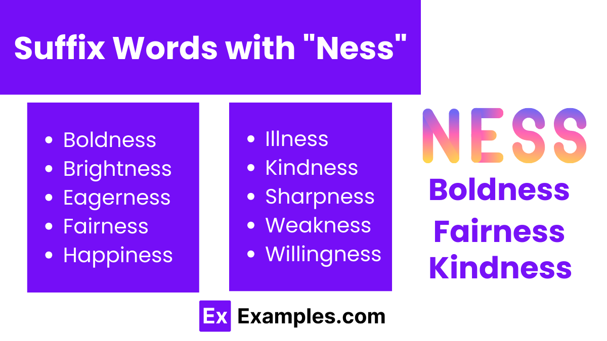 450+ Ness Words, Meaning, PDF