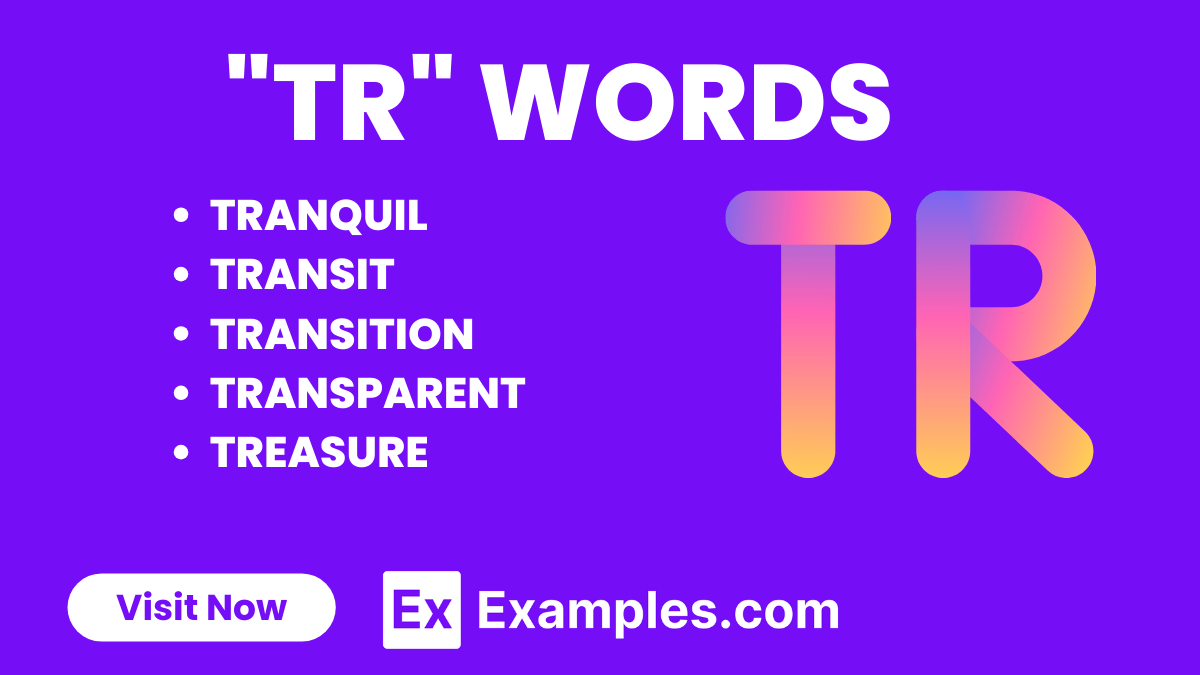 450+ TR Words, Meaning, PDF