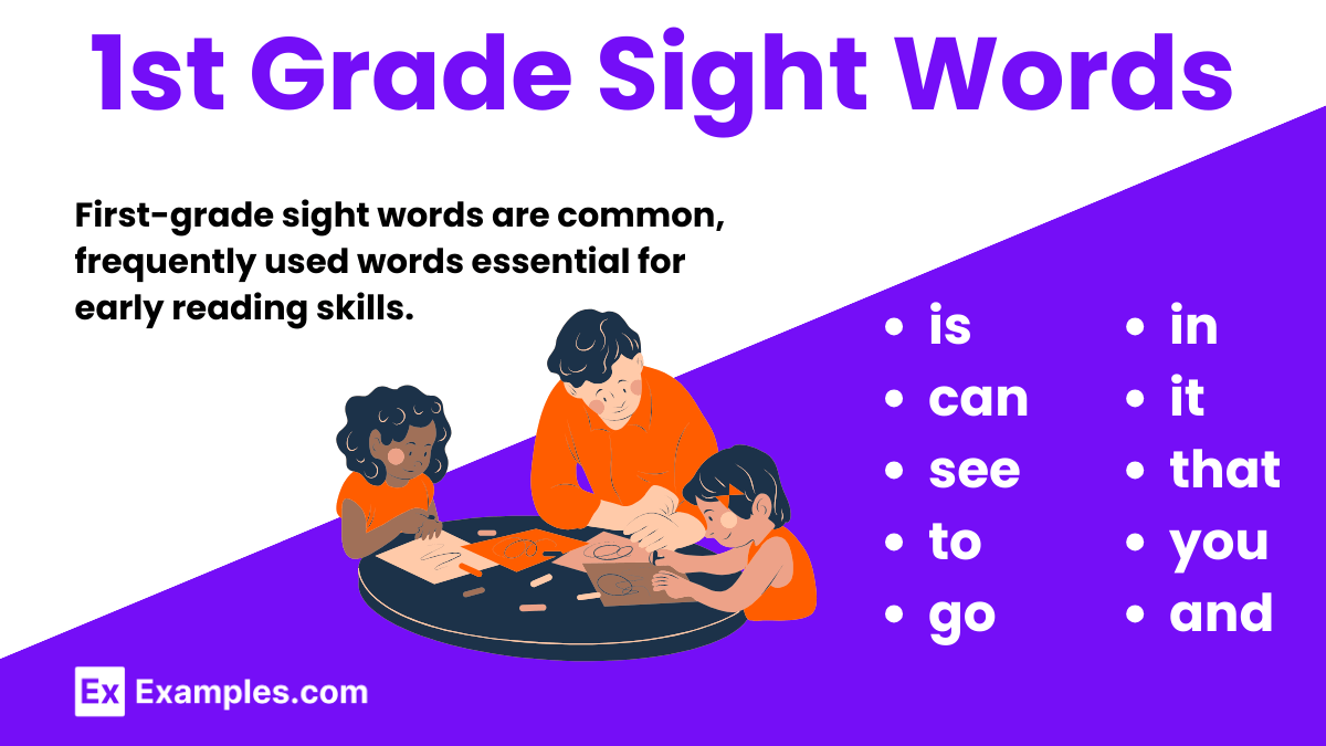 100+ 1st Grade Sight Words List, Meaning, PDF